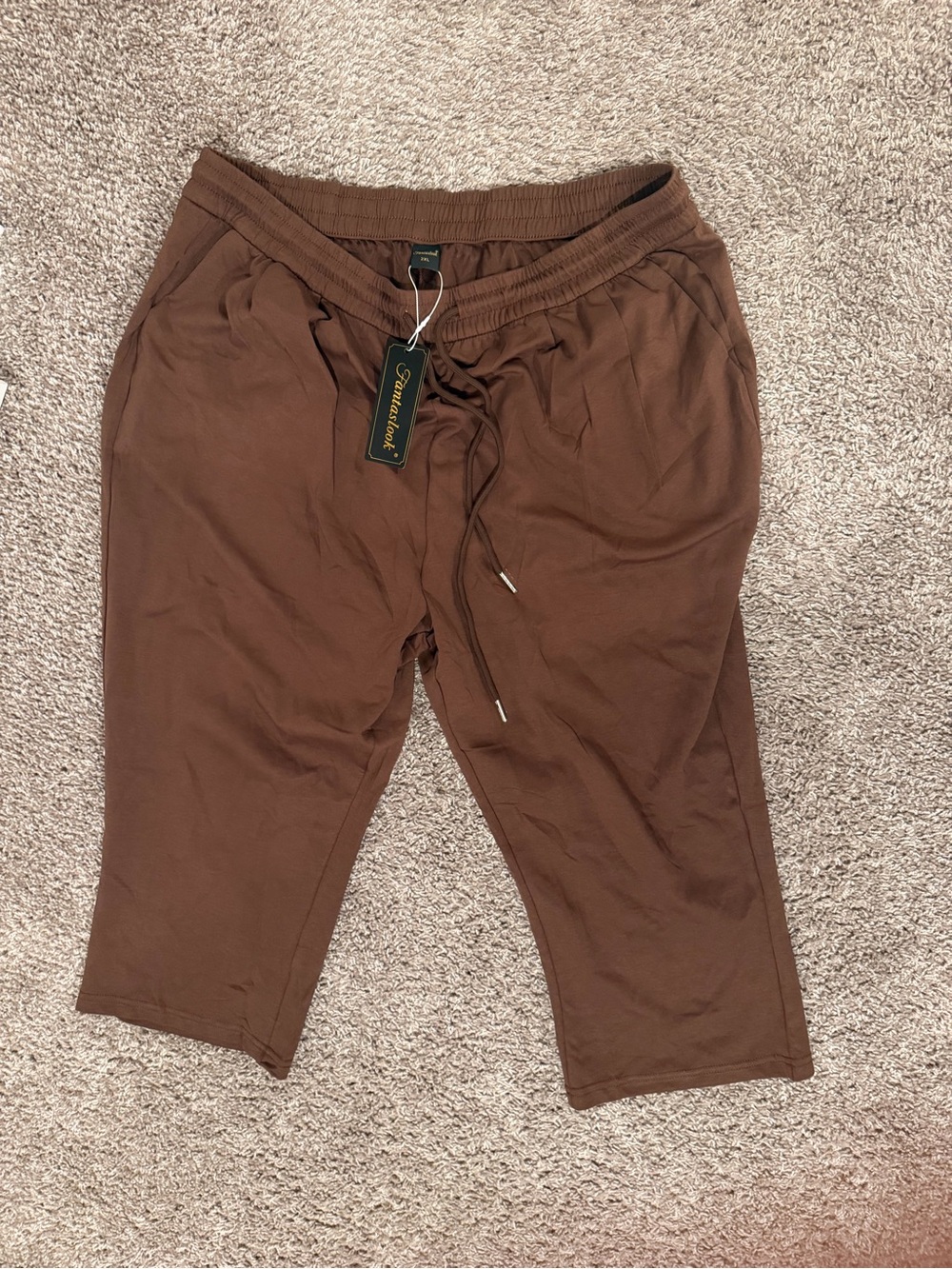 Brown Women’s Drawstring Jogger Pants